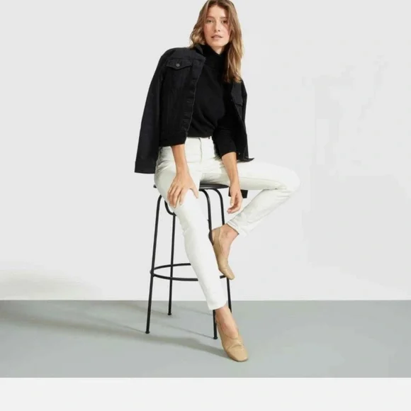 Everlane White Skinny Jeans High-Waisted - Picture 1 of 8